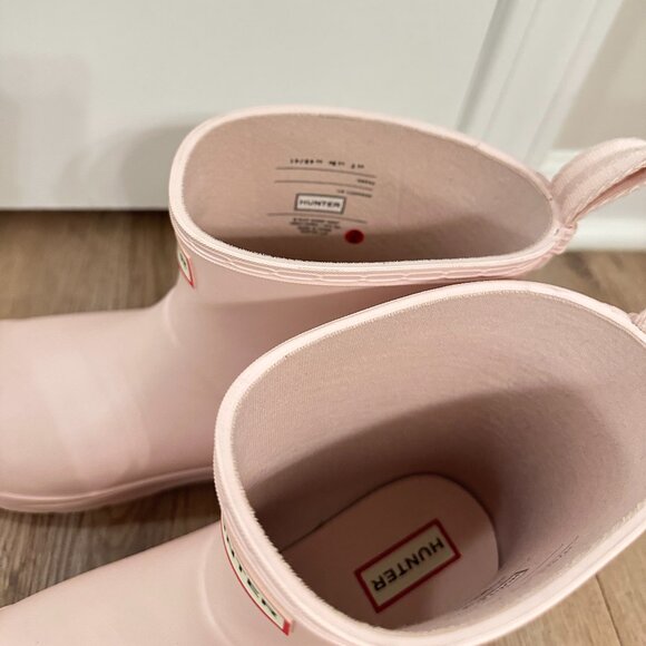 HUNTER Play Short Rain Boots in Light Natural Pink Size US 9 - Picture 6 of 7